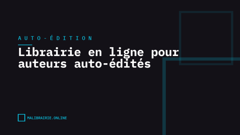 Librairie en ligne pour auteurs auto-édités
